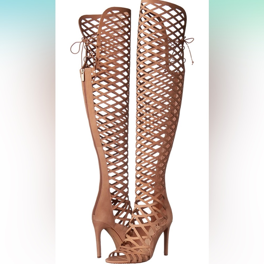 COPY - Vince Camuto Keliana OTK Boots in Oat Color size 10